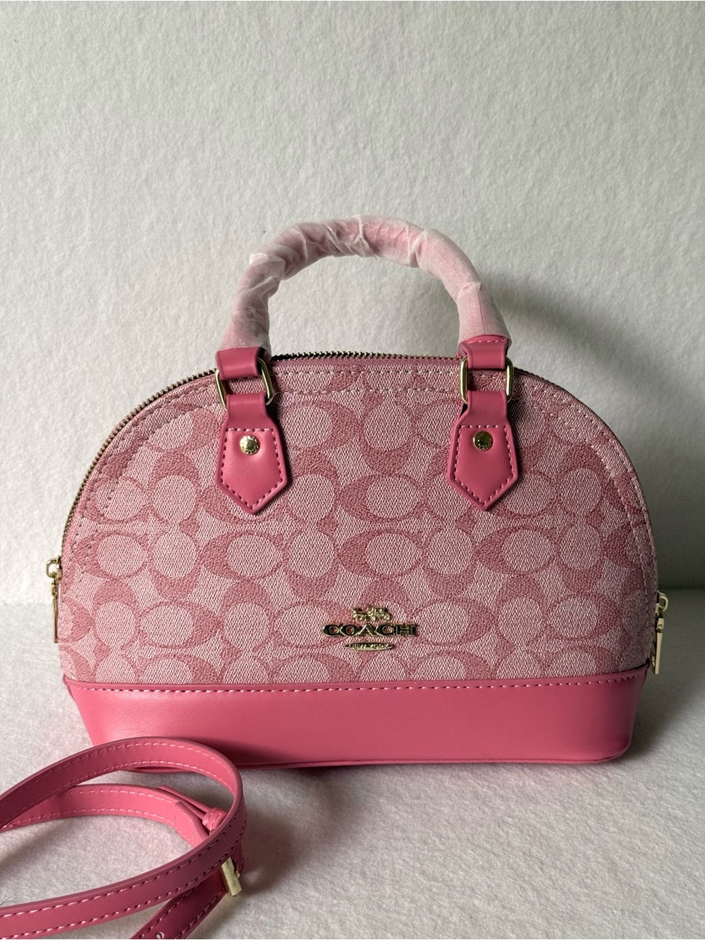 Coach Pink Signature Dome Crossbody - Picture 3 of 3